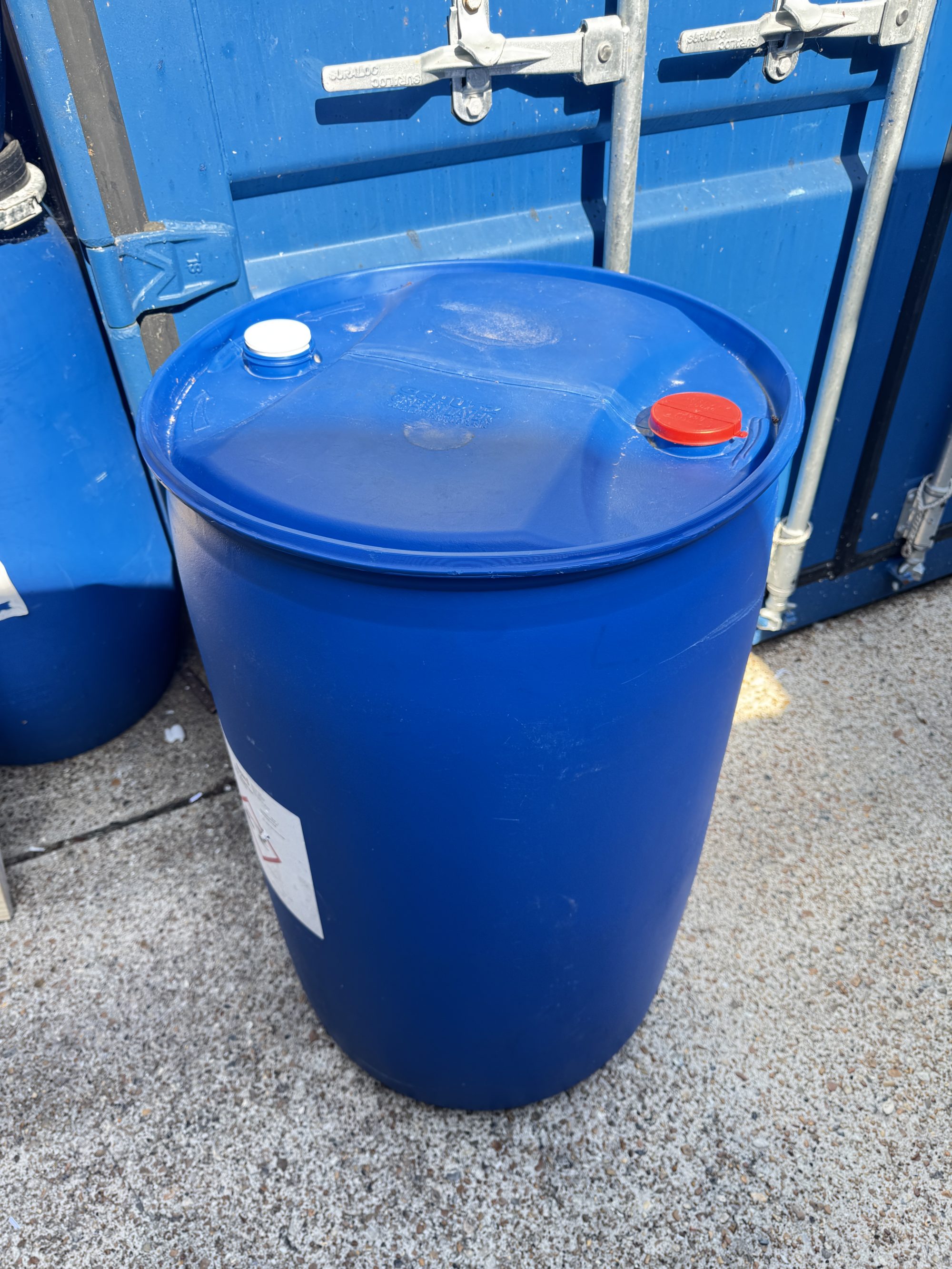 Hard Top Plastic Barrel 200L - Used